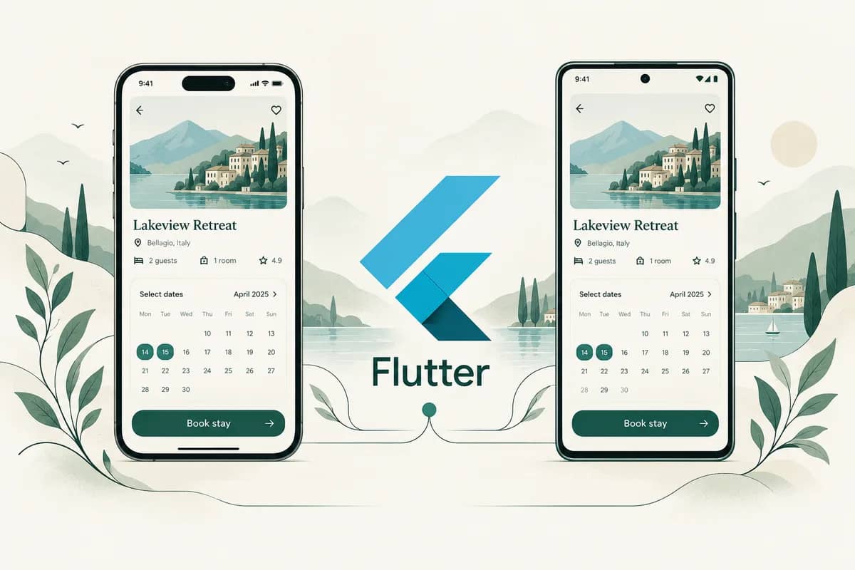 Flutter connecting a shared application to two mobile interfaces