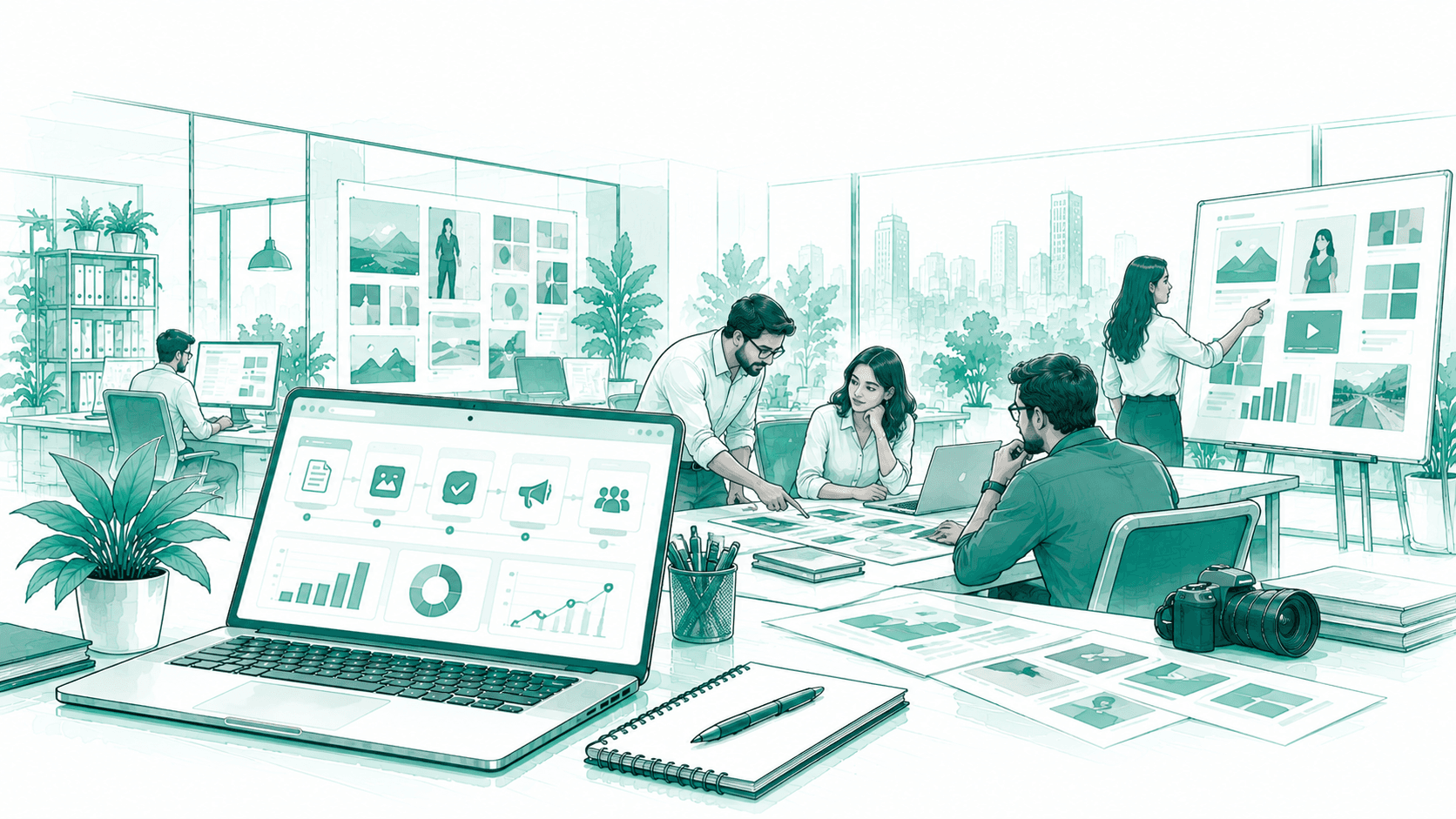 Odoo Advertising Agency Workflow ERP