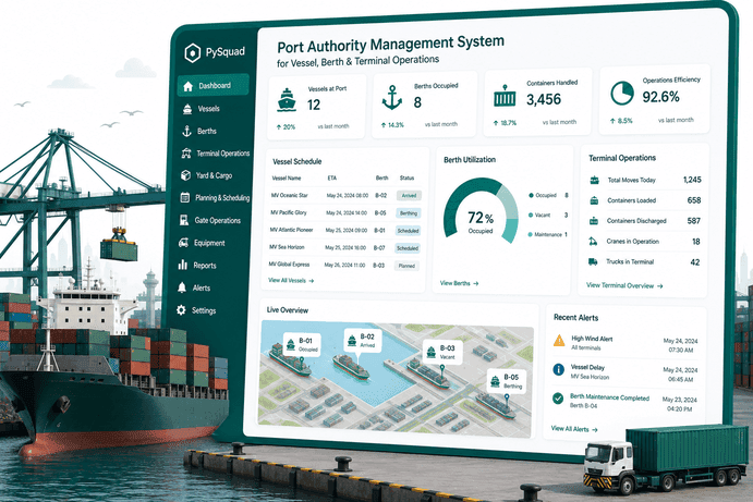Preview for Port Authority Management System for Vessel, Berth & Terminal Operations