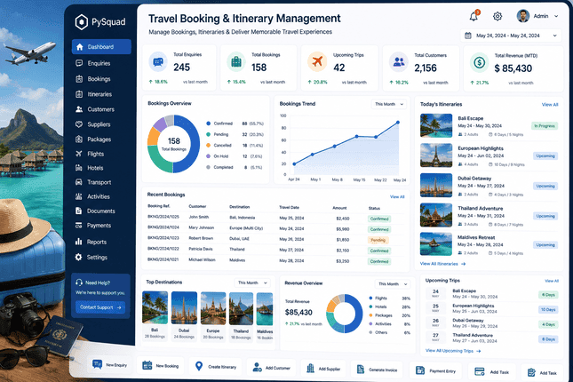 Preview for Luxury Travel Booking Software for Premium Travel Brands